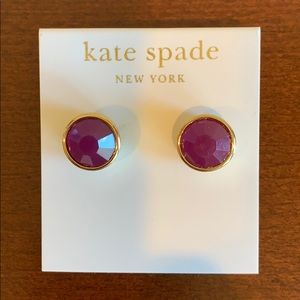 Kate Spade purple stud earrings